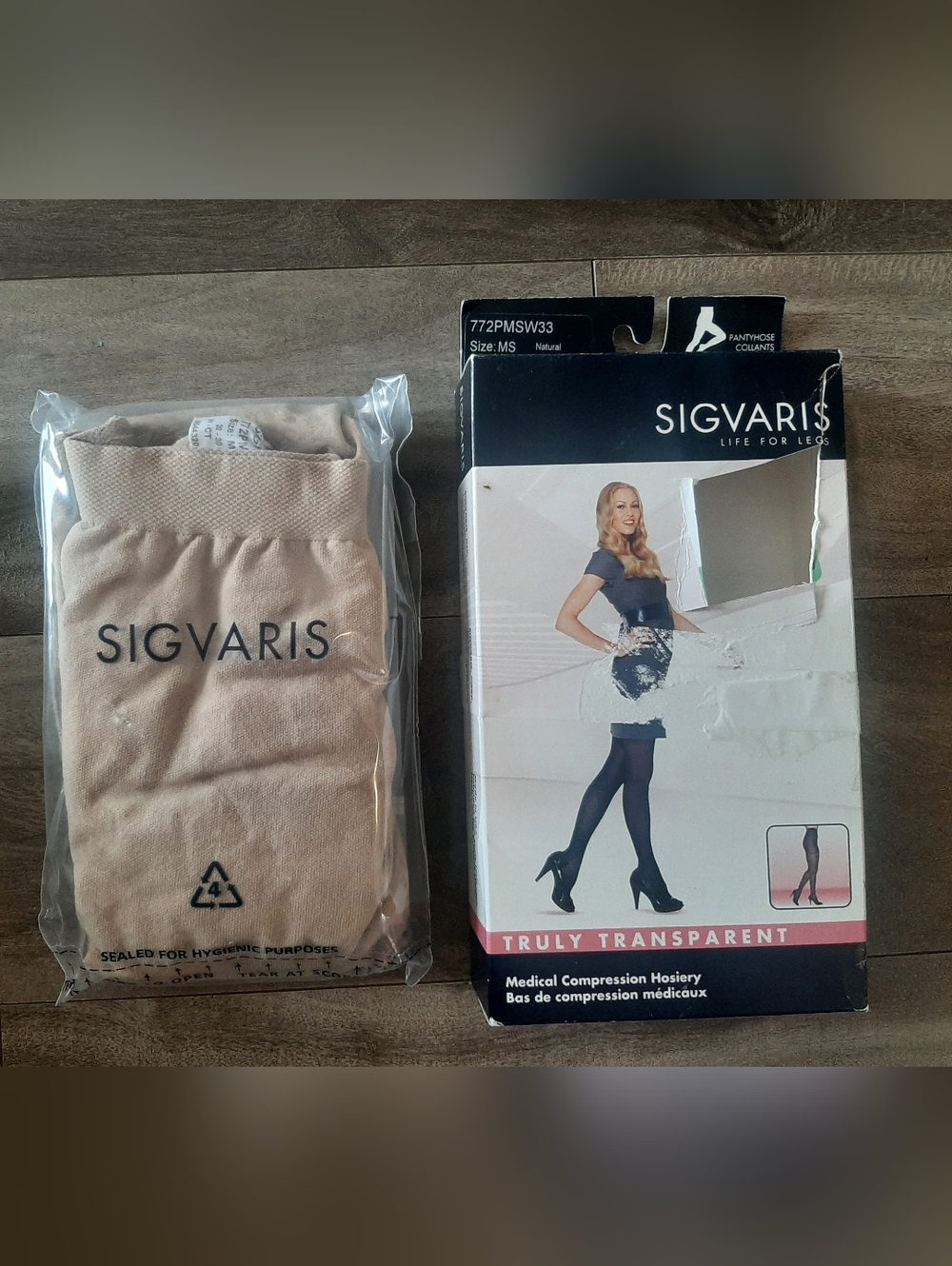 Sigvaris Truly Transparent 20-30 mmHg Size MS Natural